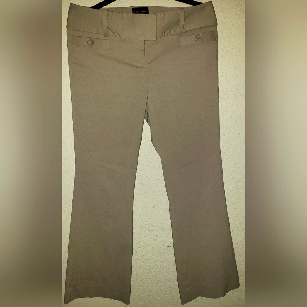 The Limited Drew Fit Tan dress pants wide waist band